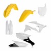 KIT PLÁSTICOS COMPLETO ACERBIS YAMAHA YZ-F 450 2014 - 2017 BRANCO E AMARELO